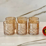 6-Piece Trasparent Bronze Glass Set