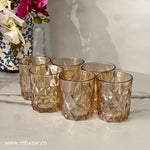 6-Piece Trasparent Bronze Glass Set