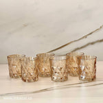 6-Piece Trasparent Bronze Glass Set