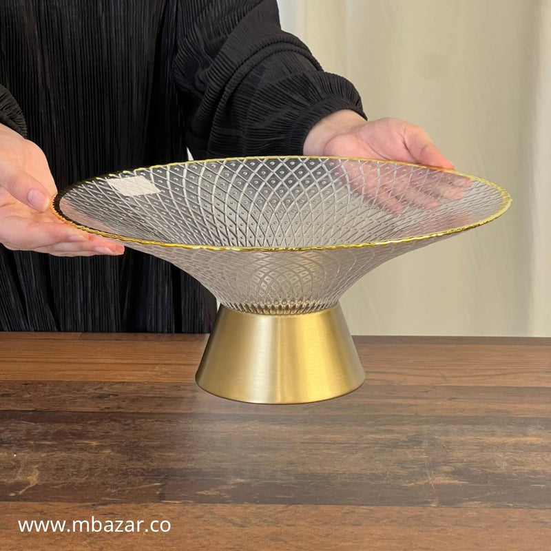 Multi-Purpose Luxury Serving Plate with Stand