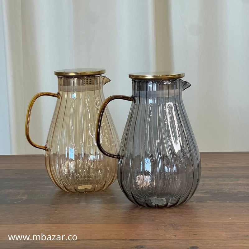 1600ml Transparent Glass Water/Juice Pitcher