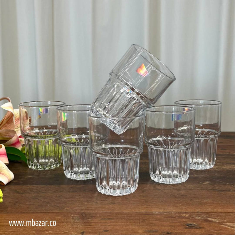 6-Piece Trasparent Glass Set