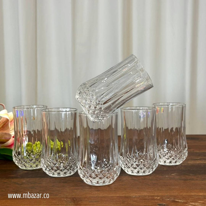 6-Piece Trasparent Glass Set