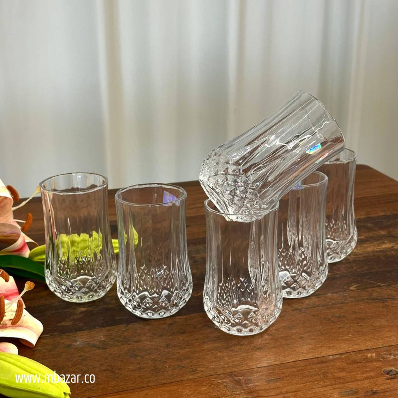 6-Piece Trasparent Glass Set