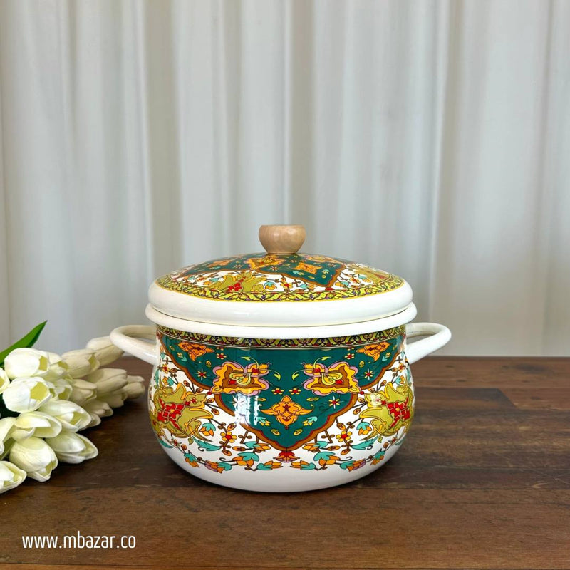 Enamel Decorative Design Cooking  Stockpot