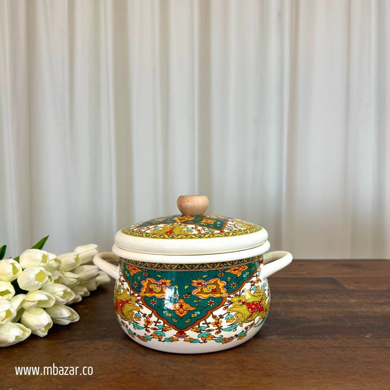 Enamel Decorative Design Cooking  Stockpot