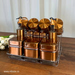 Seasoning Condiment Spice Container with Stand Rack