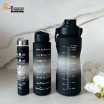 Set of 3 Unbreakable Time Marker Water Bottle