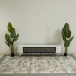 Lala Modern TV Table with Fireplace Decor