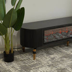 Lala Modern TV Table with Fireplace Decor