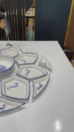 Fan-Shaped Ceramic Combination Tableware