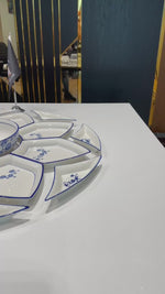 Fan-Shaped Ceramic Combination Tableware