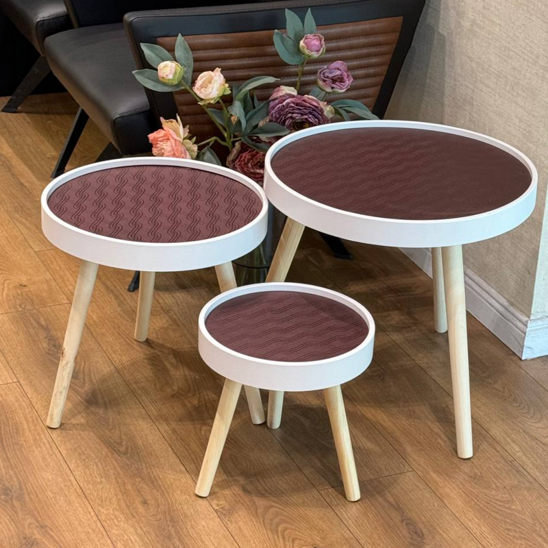 Y548 Retro Coffee Table Plate Shape Set