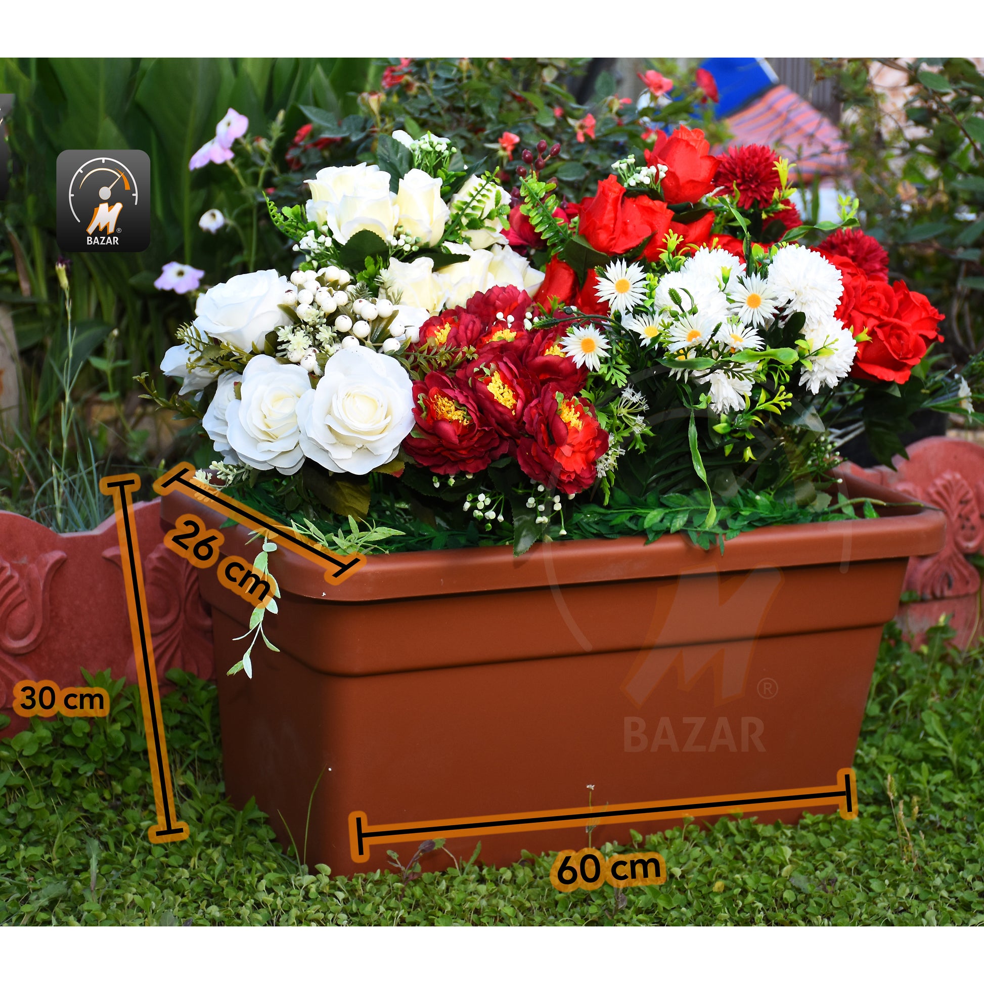 Modern Plastic Planter MAX.060