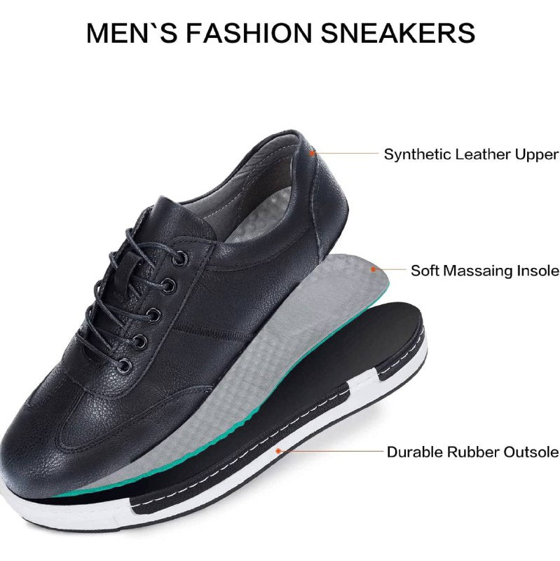 Men's Sport Leather Sneakers