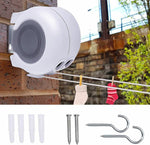 Double Retractable Drying Clothesline