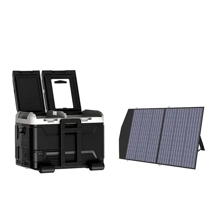 Portable Solar Mini-Fridge Battery Cooler
