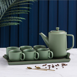 Classic Ceramic Kettle and Cup Set