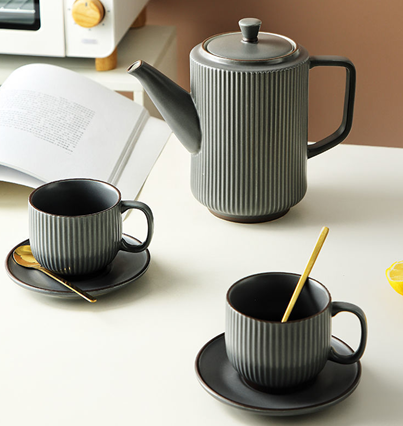 Ceramic Kettle and Cup Set