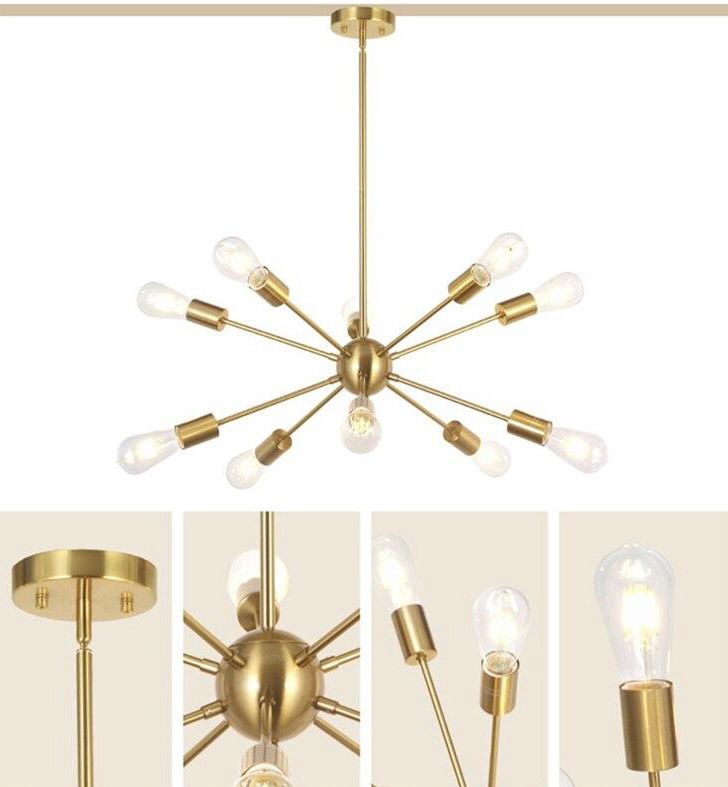 Modern Sputnik 10 Lights Pendant Lamp