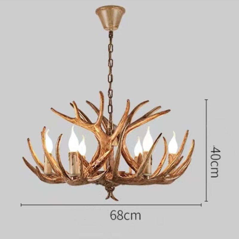 Modern Deer Horn Pendant LED Lamp