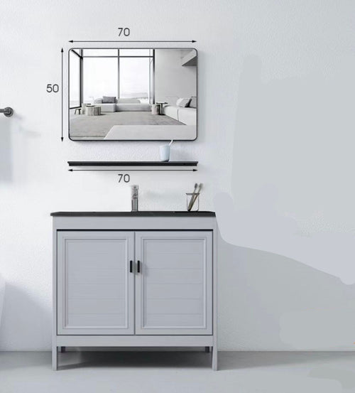 Bathroom Vanity with Top and Mirror