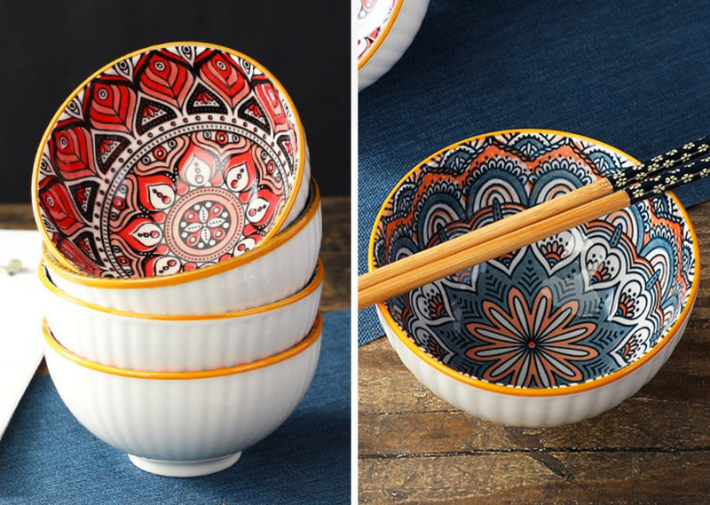 Boho Ceramic Tableware Bowls