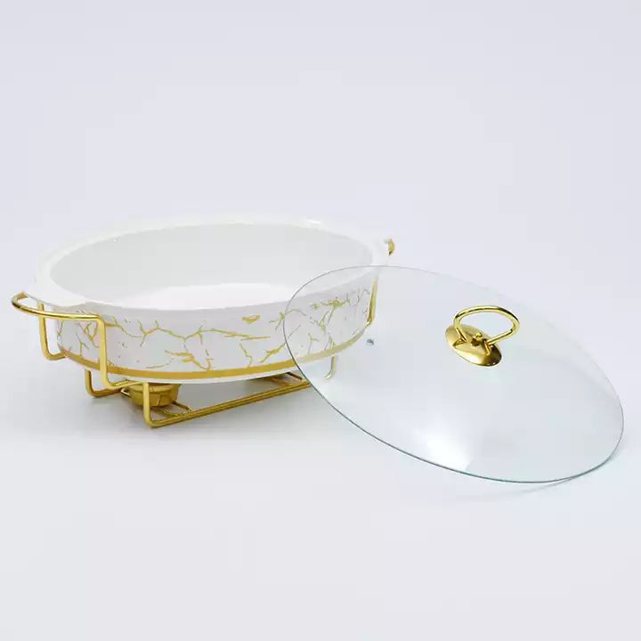 Luxury Ceramic Oval Shape Buffet