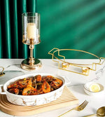 Luxury Ceramic Oval Shape Buffet