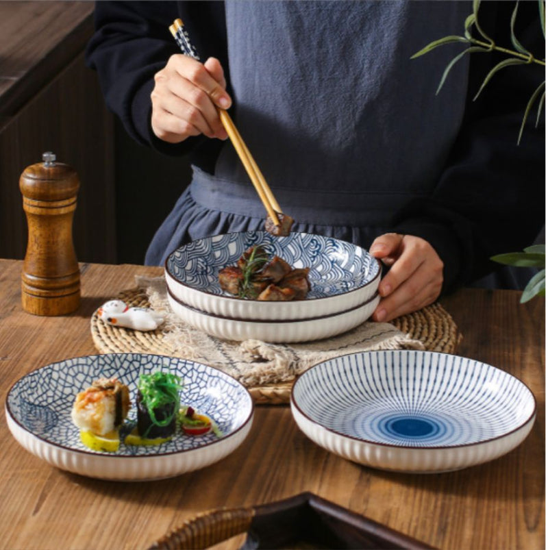 Japanese Style Ceramic 8inch Plates