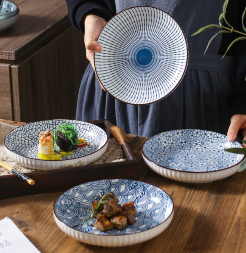 Japanese Style Ceramic 8inch Plates