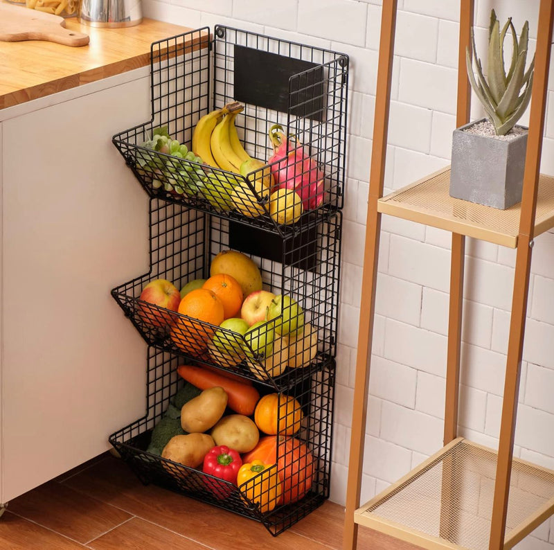 3-Tiered Wall Mounted Basket