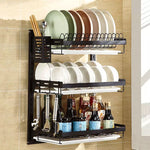 3 Tiered Wall Mounted Plate Rack