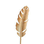 Golden Feather Leaf Home Decor