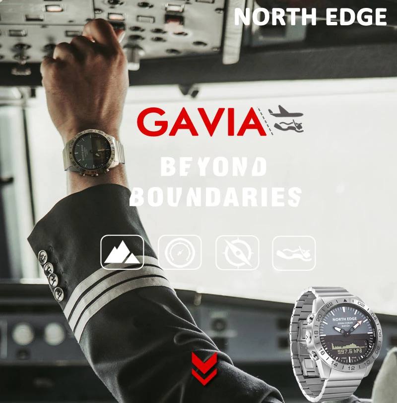 GAVIA Stainless Steel Men's Dive Hand Watch