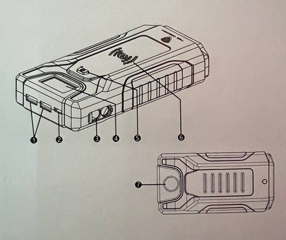 بنك الطاقة اللاسلكي TBS-10A