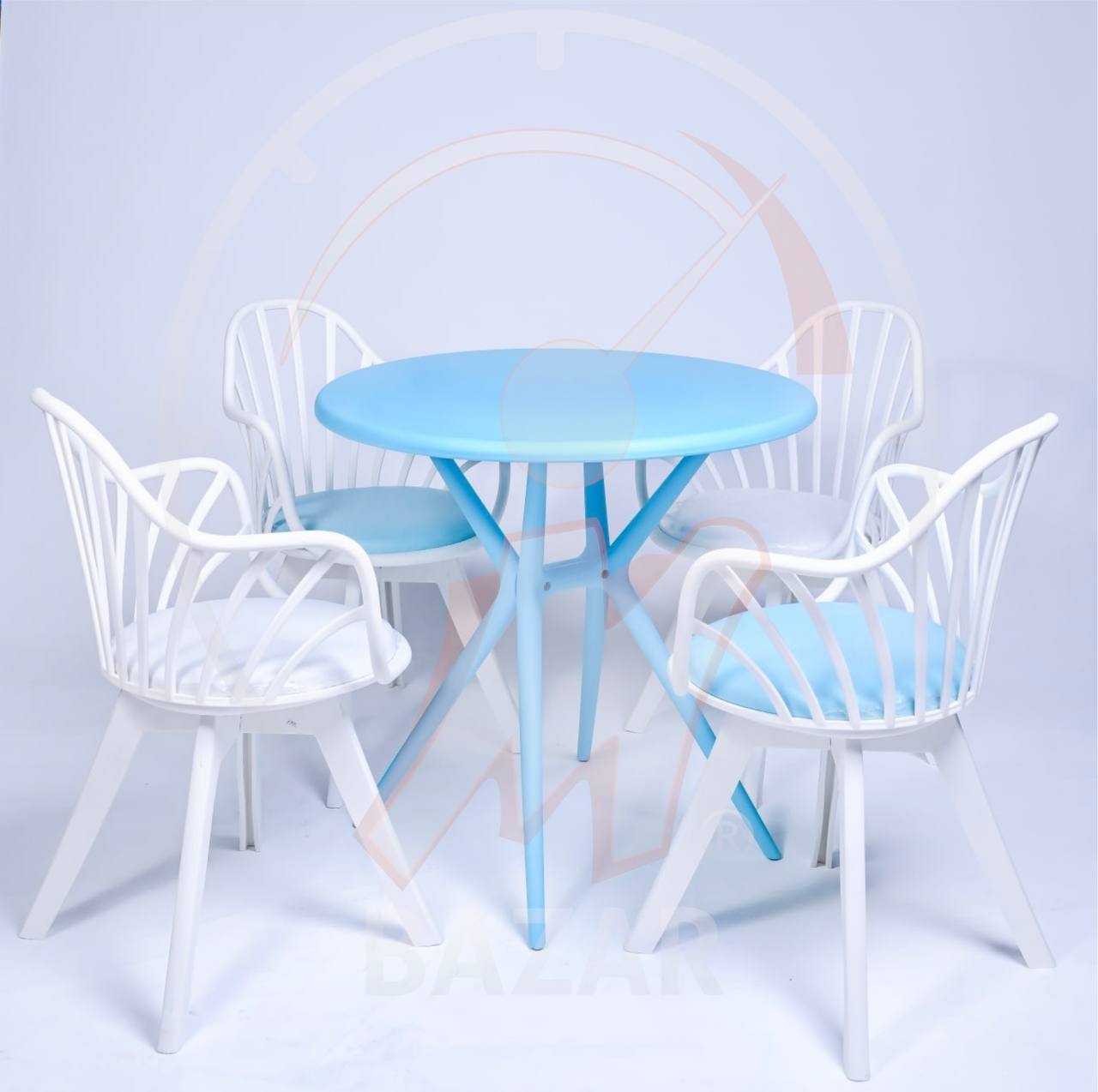 Garden Chair Set -  Circular Table
