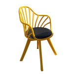 كرسي اصفر مودرن للمنزل والحديقة 