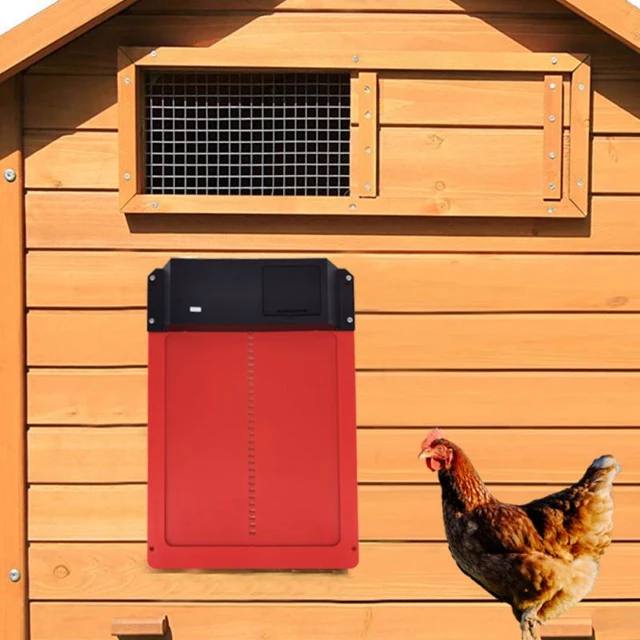 باب حظيرة الدجاج الأوتوماتيكي الحساس للضوء 