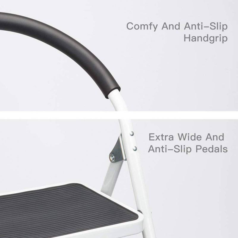 2 Step Foldable Anti-Slip Ladder